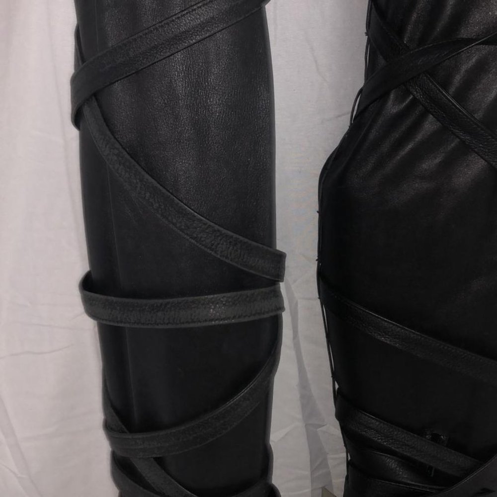 Actual RUNWAY Rare ❤️Nicholas Kirkwood X Rodarte Over Knee Thigh High Heel Boots - Picture 5 of 17